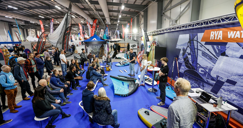 Exhibitors at dinghy show