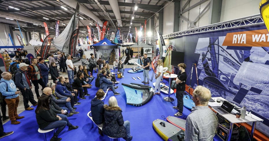 Exhibitors at dinghy show