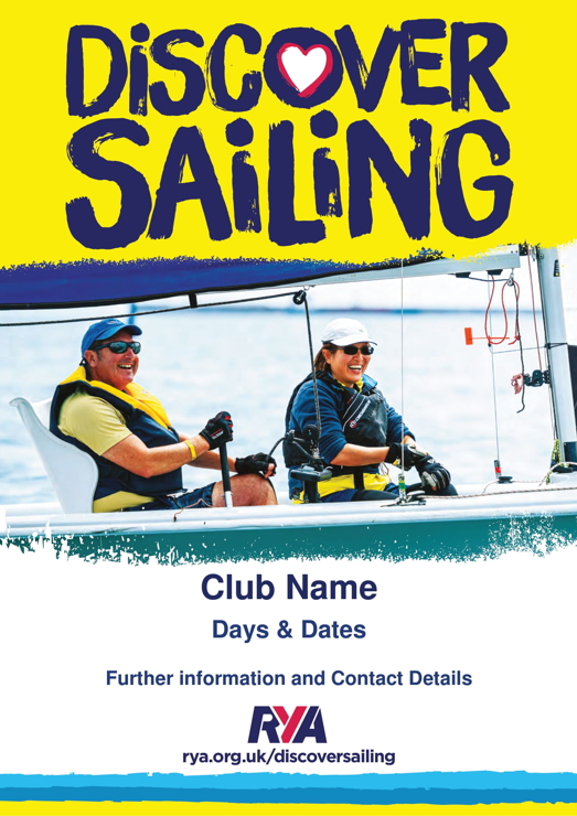 	An image of Discover Sailing editable poster for Sailability in English