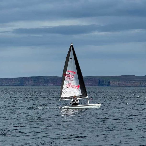 Katie in action on the water