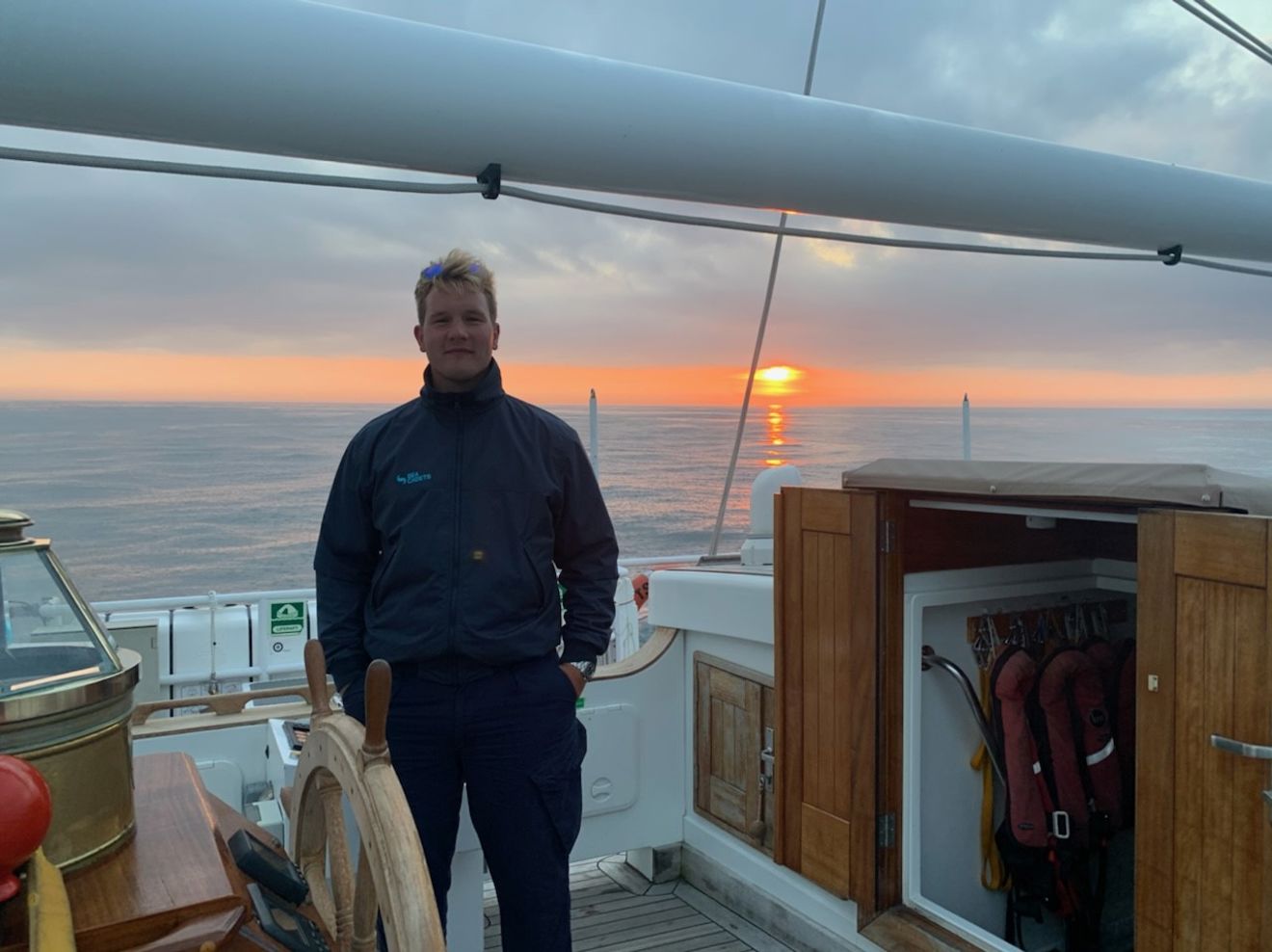 An image of Freddie Jablonski on yacht