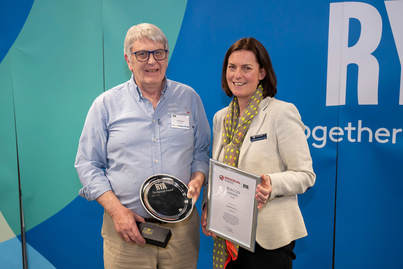 Huw Pearce was presented with the Beacon Award