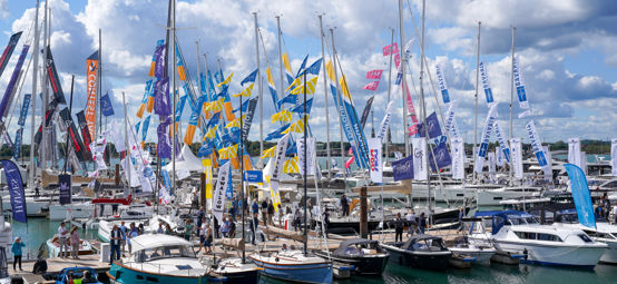 Southampton International Boat Show Moored