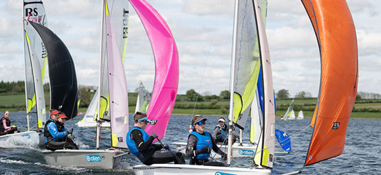RS Fevas competing at the RYA Eric Twiname Championships