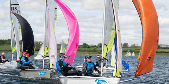 RS Fevas competing at the RYA Eric Twiname Championships