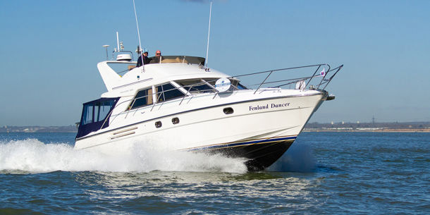 Delivering a motor cruiser