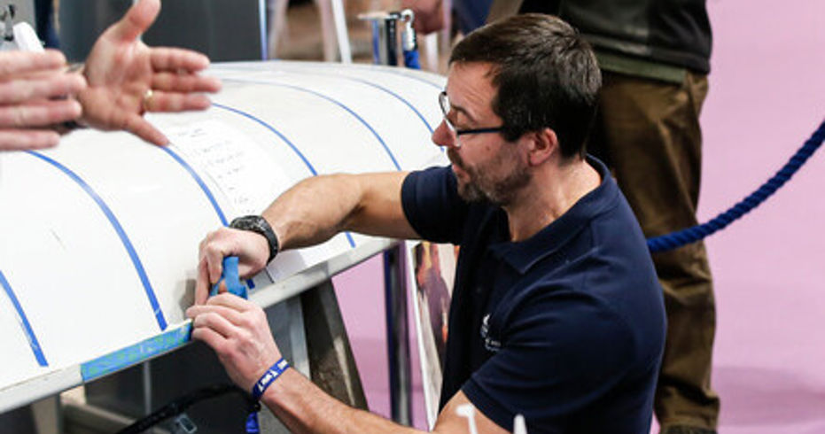 Boat repair workshop