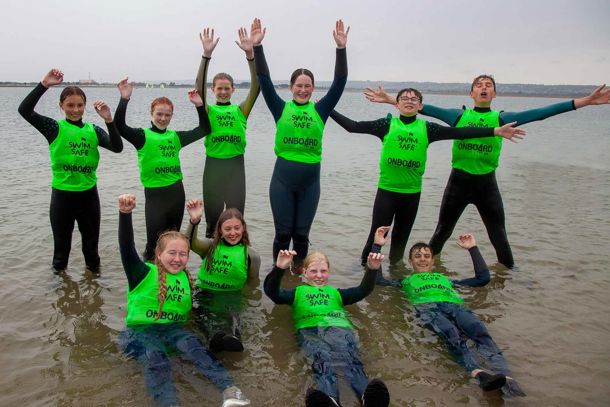 Swim Safe students in group picture